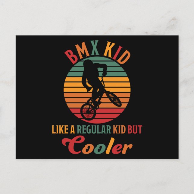 Carte Postale Enfant BMX Comme Un Enfant Régulier Mais Cadeau De (Devant)