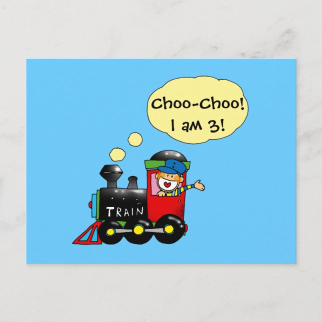 Carte Postale Enfant de 3 ans (Devant)