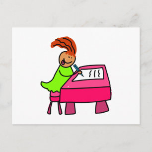 Carte Postale Enfant de l'école