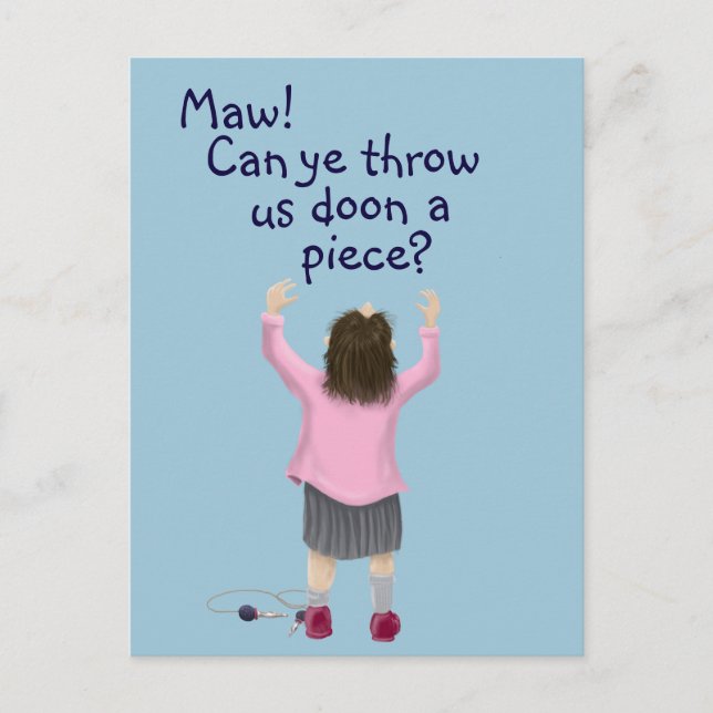 Carte Postale Enfant écossais "jeely piece" (Devant)