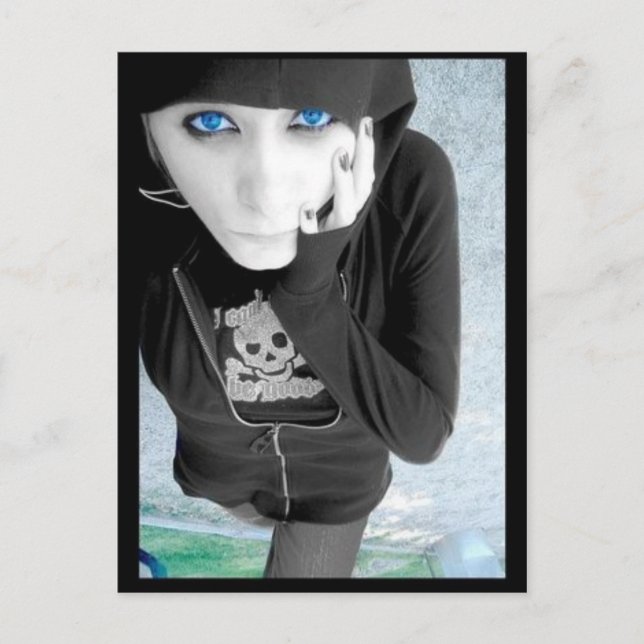 Carte Postale Enfant Emo (Devant)