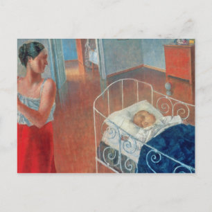 Carte Postale Enfant endormi, 1924