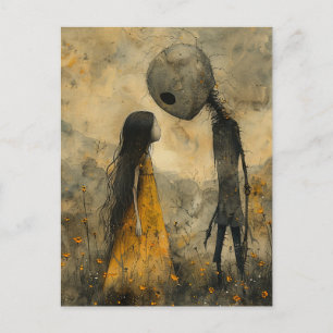 Carte Postale Enfant et monstre