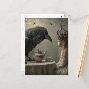 Carte Postale Enfant Fantastique à une Fête de Thé Royale de Cor