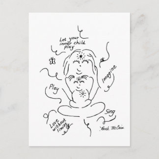 Carte postale enfant interne