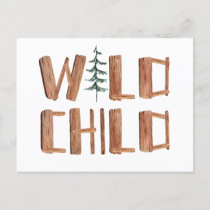 Carte Postale Enfant sauvage des bois