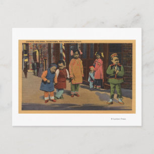 Carte Postale Enfants chinois en Chinatown - San Francisco, CA 2