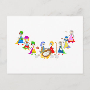Carte Postale Enfants de la Nativité