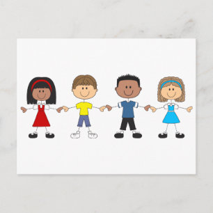 Carte Postale Enfants de l'école