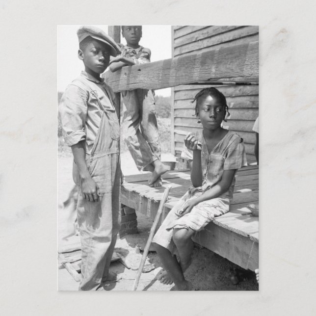 Carte Postale Enfants du delta du Mississippi (Devant)