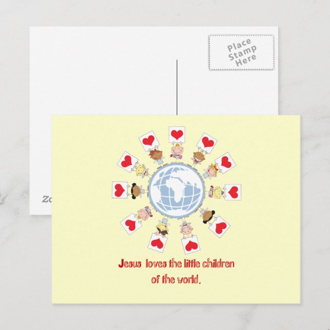 Carte Postale Enfants du monde (Devant / Derrière)