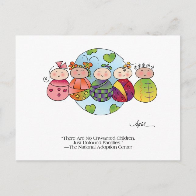 Carte postale ENFANTS DU MONDE par April McCallum (Devant)