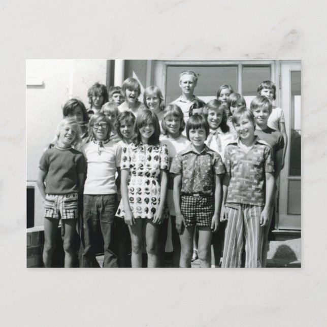Carte Postale Enfants d'une école est-allemande 1976 (Devant)