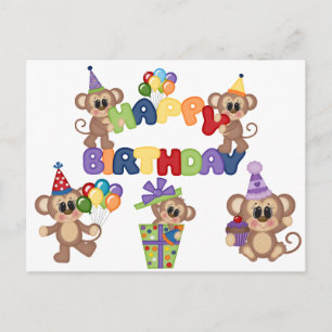 Carte Postale Enfants Joyeux anniversaire