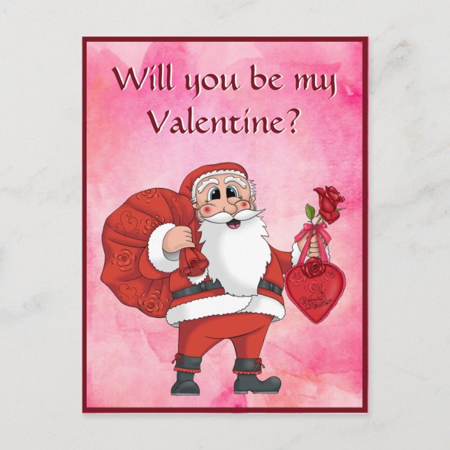 Carte Postale Enfants mignonnes Saint Valentin (Devant)