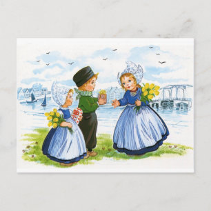 Carte Postale Enfants néerlandais