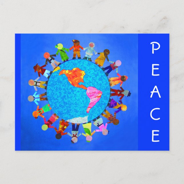 Carte Postale Enfants paisibles (Devant)