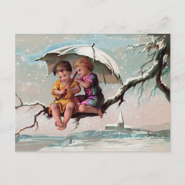 Carte postale Enfants Treetop (Devant)