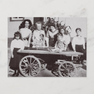 Carte Postale Enfants Tsar : Marie, Anastasia et Alexis Romanov