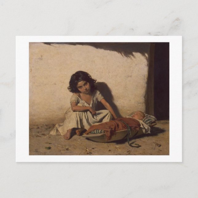 Carte postale Enfants tziganes (Devant)