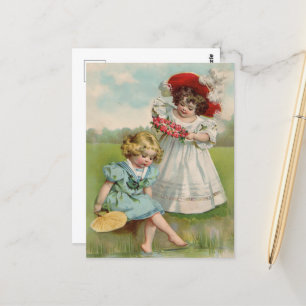 Carte Postale Enfants victoriens