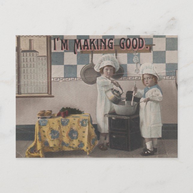 Carte Postale Enfants vintages (Devant)