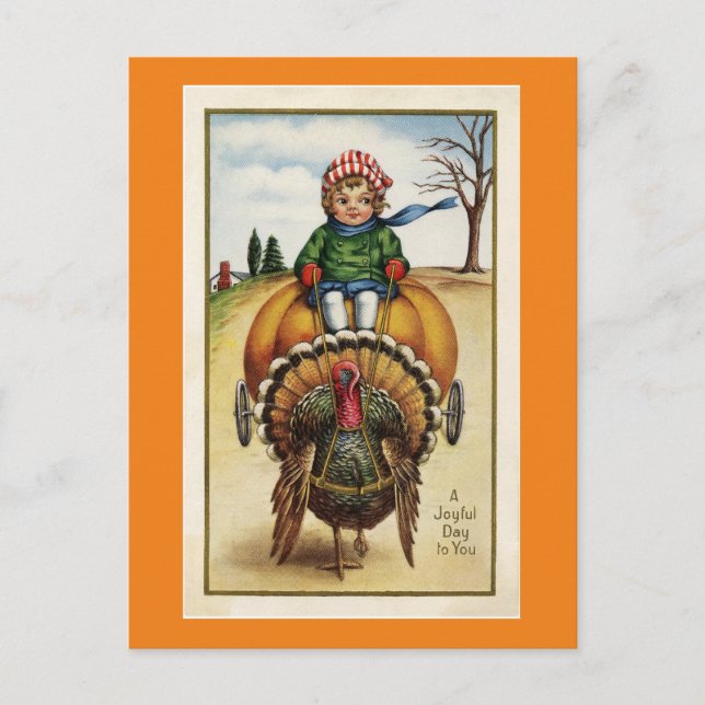 Carte Postale Enfants Vintages Et Turquie (Devant)