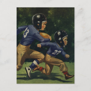Carte Postale Enfants vintages, Garçons Jouant Au Football, Spor