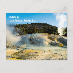 Carte Postale Enfer de Bumpass - Parc national volcanique de Las