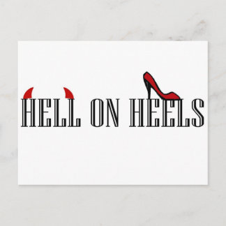 Carte Postale Enfer sur les talons