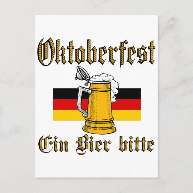 Carte Postale Engin de la fête de la bière (Devant)