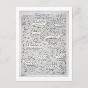 Carte Postale Ennemis des Assyriens se réfugier dans les navires