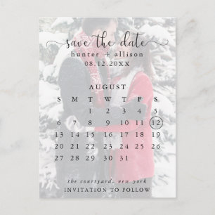 Carte postale   Enregistrer La Date   Calendrier
