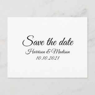 Carte Postale Enregistrer la date, customiser le Faire-part Mari