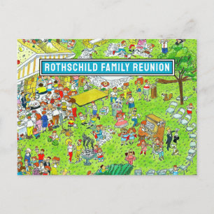 Carte postale Enregistrer la date de réunion d'été