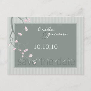 Carte Postale ENREGISTRER LA DATE :: fleurs de cerisier