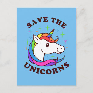 Carte Postale Enregistrer Les Unicornes