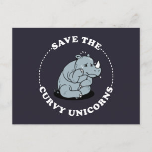Carte Postale Enregistrer Les Unicornes Courbées