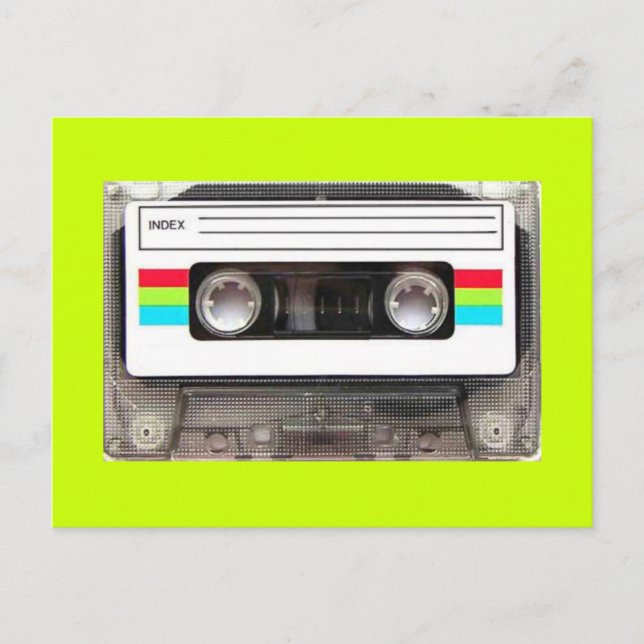 Carte Postale enregistreur à cassettes 80s (Devant)
