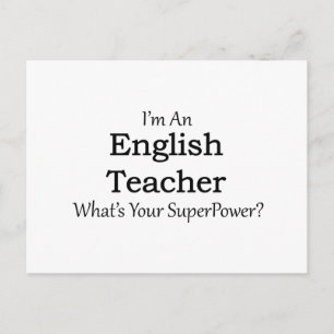Carte Postale Enseignant anglais