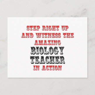 Carte Postale Enseignant Extraordinaire En Biologie En Action