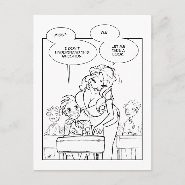 Carte Postale Enseignant Fave (Devant)