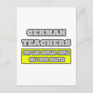 Carte Postale Enseignants allemands...beaucoup plus intelligents