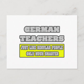 Carte Postale Enseignants allemands...beaucoup plus intelligents