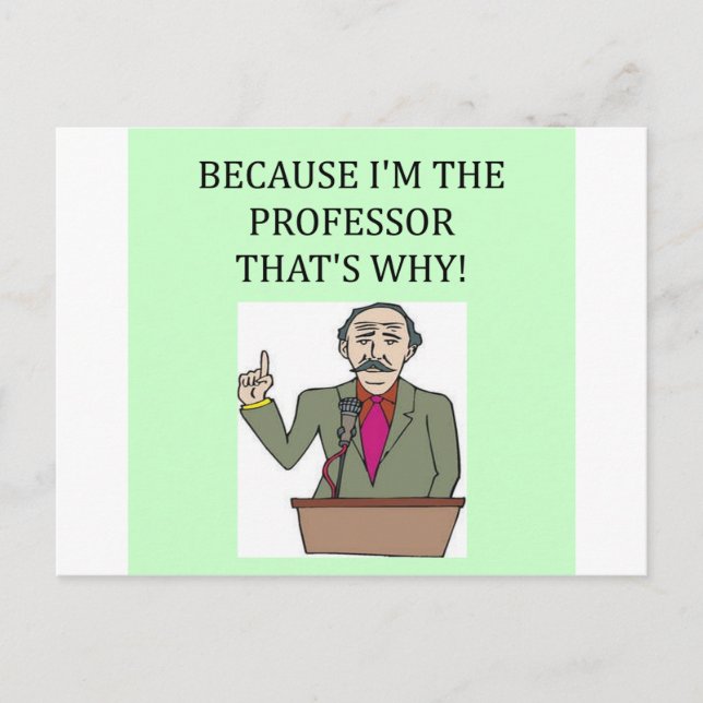 Carte Postale enseignants et professeurs (Devant)