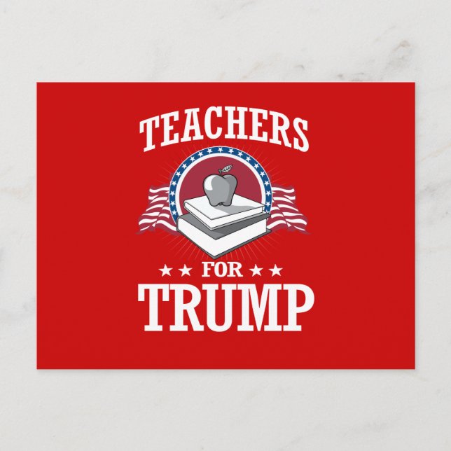 CARTE POSTALE ENSEIGNANTS POUR TRUMP (Devant)
