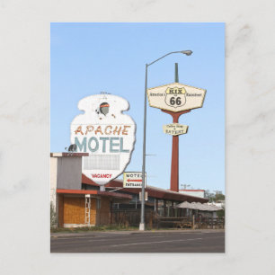 Carte Postale Enseigne du motel Apache, Tucumcari, Nouveau-Mexiq