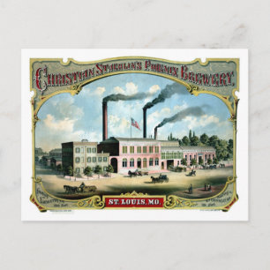 Carte Postale Enseigne publicitaire lithographiée restaurée de l