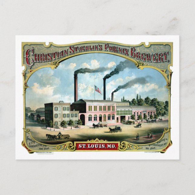 Carte Postale Enseigne publicitaire lithographiée restaurée de l (Devant)