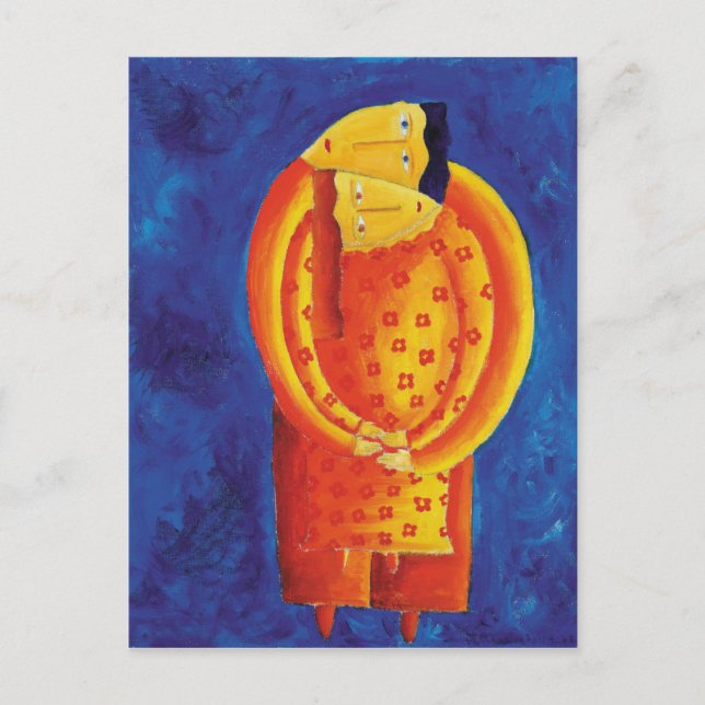 Carte Postale Ensemble Art Contemporain Peinture Acrylique (Devant)